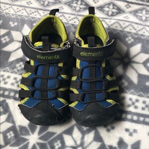 Element Kids Blue and Lime Closed-Toe Sandals